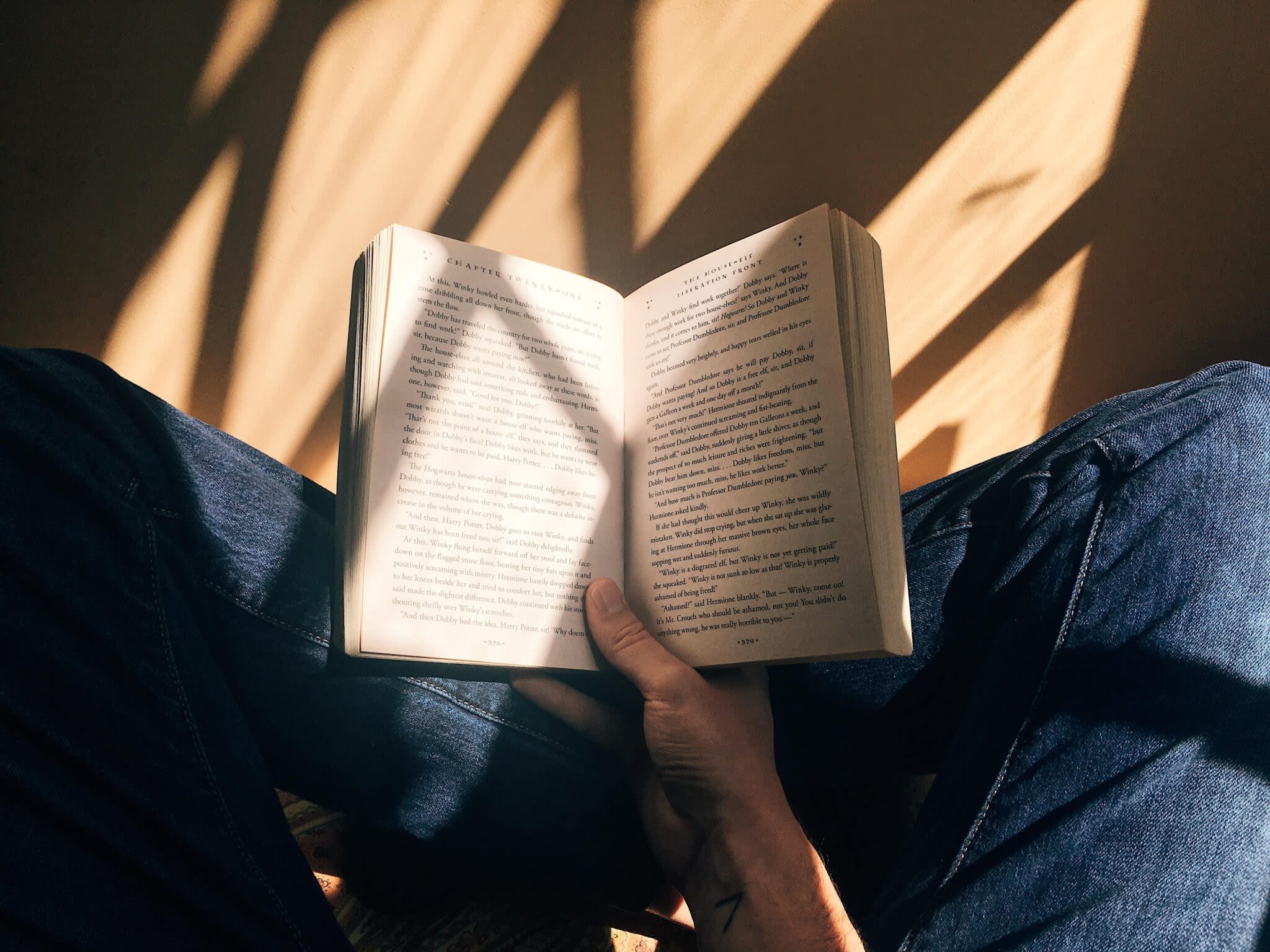 girl reading book
